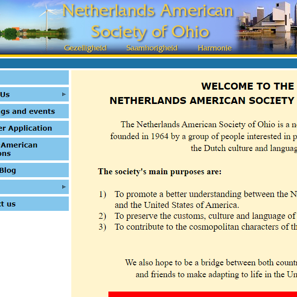 Netherlands American Society of Ohio - Dutch organization in Solon OH